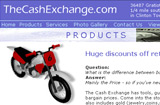 TheCashExchange.com products page